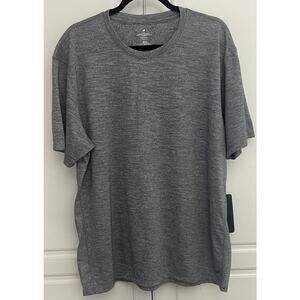 Fabletics Men's The Front Row Tee Heathered Gray Short Sleeve Size XXL  NWT
